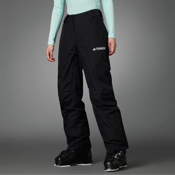 Adidas Terrex Xperior 2L Insulated x Parley Black Snow Pants Women's Size Large - Picture 3 of 15